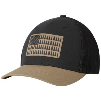 Columbia Mesh Tree Flag Ball, Gorras Grises Oscuro Marrom Para Hombre | 129756-JTD